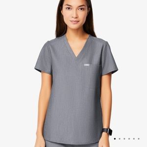 Figs Graphite Catarina One Pocket Scrub Top